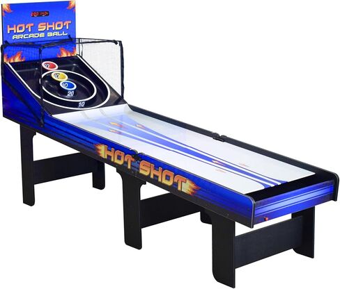 Hathaway Hot Shot 8-ft Arcade Ball Roll and Score Machine Table with LED Electronic Scoring System, Great for Family Recreation Game Rooms in Saudi Arabia