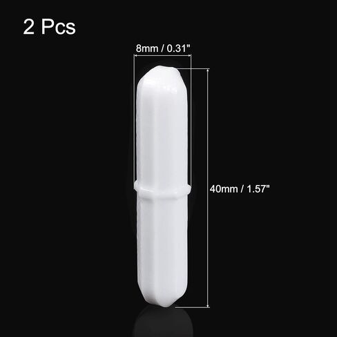 MECCANIXITY محرك مغناطيسي خلاط قضيب تحريك 70 مم (2.76 بوصة) مع شكل حلقة PTFE طلاء مغناطيس أبيض لحزمة المختبر من 2 in Kuwait