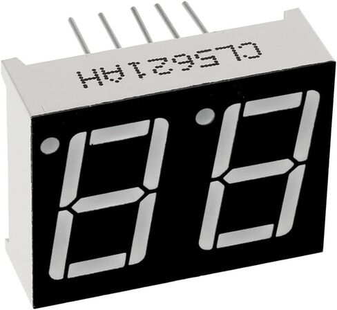 Uxcell الكاثود المشترك 10 دبوس 2 بت 7 قطعة عرض 0.98x0.75x0.31 بوصة 0.55 بوصة أحمر LED عرض أنبوب رقمي 10 قطعة in Kuwait