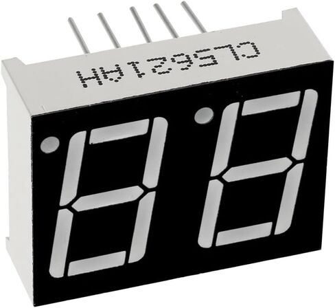 Uxcell الكاثود المشترك 10 دبوس 2 بت 7 قطعة عرض 0.98x0.75x0.31 بوصة 0.55 بوصة أحمر LED عرض أنبوب رقمي 10 قطعة in Kuwait