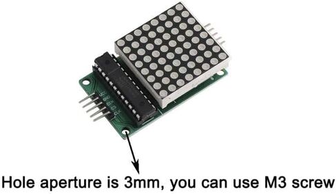 5PCS MAX7219 Dot Led Matrix Module Display 8x8 Common Cathode Red Light for Arduino Raspberry Pi in Saudi Arabia