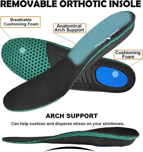 W&LESVAGO Wide Orthopedic Knit Sneakers for Men, Slip-On Wide Width Walking Shoes for Flat Feet Arch Fit Heel Pain Relief in Saudi Arabia