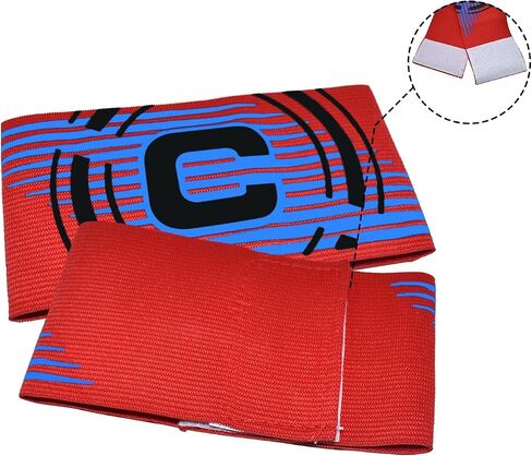 Sports Captain C Arm Band, Unisex Elastic Soccer Captain Armband Adjustable Outdoor Football Player Captain's ArmBands for Youth and Adult in Saudi Arabia