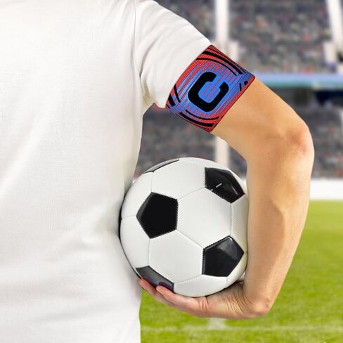 Sports Captain C Arm Band, Unisex Elastic Soccer Captain Armband Adjustable Outdoor Football Player Captain's ArmBands for Youth and Adult in Saudi Arabia