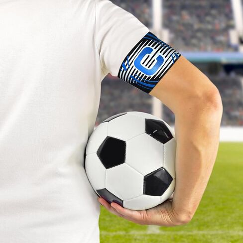 Sports Captain C Arm Band, Unisex Elastic Soccer Captain Armband Adjustable Outdoor Football Player Captain's ArmBands for Youth and Adult in Saudi Arabia