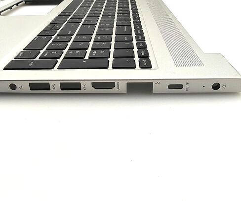 Replacement Upper Case Palmrest Top Cover Backlit Keyboard Assembly for HP Probook 450 455 G6 450 455R G7 Laptop L45090-001 Silver in Saudi Arabia