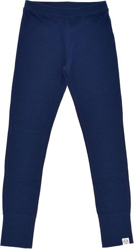 طبقة أساسية من صوف ميرينو Woolino للأطفال - قميص وسروال داخلي حراري بأكمام طويلة فائق النعومة للأطفال - قميص وجزء سفلي من طبقة أساسية طبيعية بالكامل - أزرق غامق in Kuwait