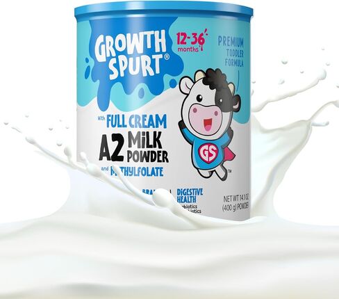 Organic A2 Dairy Toddler Formula – Growth Spurt Easy to Digest Comfort & Gentle Formula – Lactoferrin, 2'-FL HMO, Prebiotics, Probiotics, Iron, DHA & ARA, Methylfolate, Immune Support, Non GMO Baby Transition Weaning (12 Pack) in Saudi Arabia