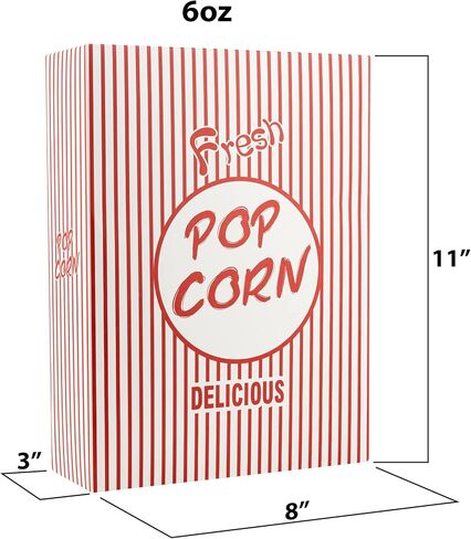 MT Products Popcorn Boxes for Party - 2.8 oz. (Pack of 50) - #4 Popcorn Buckets With Close Top in Saudi Arabia