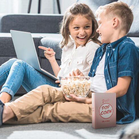 MT Products Popcorn Boxes for Party - 2.8 oz. (Pack of 50) - #4 Popcorn Buckets With Close Top in Saudi Arabia