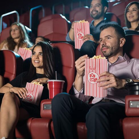 أكياس الفشار الورقية أكياس الفشار ذات القاع المسطح 2 أونصة أكياس الفشار ذات الفيلم القابل للتصرف الوجبات الفردية حاوية الفشار المقاومة للتسرب والزيت خمر الرجعية الأكمام الفشار الأحمر والأبيض (300 جهاز كمبيوتر شخصى) in Kuwait