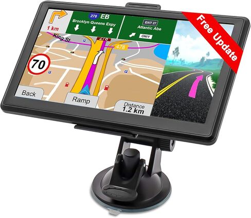 GPS Navigator for Car Truck GPS Commercial Drivers 2024 US/CA/MX Offline Maps, Free Map Update, Voice Guidance, Drive Alert, 7 Inch Handheld GPS Navigation System for Vehicle RV Semi Truck in Kuwait