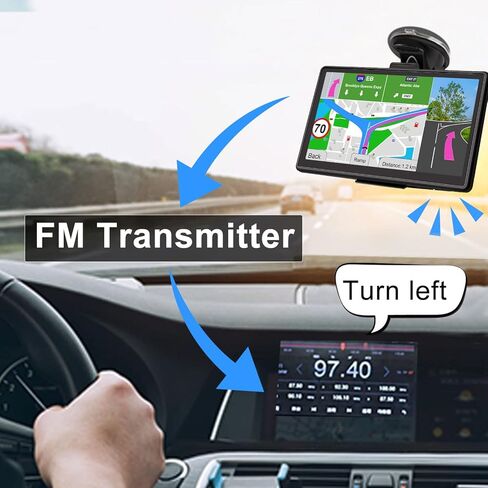 GPS Navigator for Car Truck GPS Commercial Drivers 2024 US/CA/MX Offline Maps, Free Map Update, Voice Guidance, Drive Alert, 7 Inch Handheld GPS Navigation System for Vehicle RV Semi Truck in Kuwait