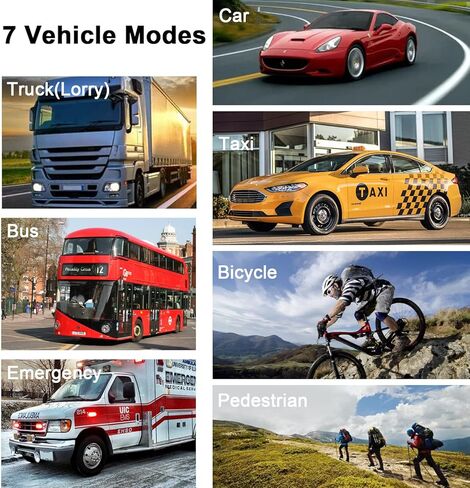 GPS Navigator for Car Truck GPS Commercial Drivers 2024 US/CA/MX Offline Maps, Free Map Update, Voice Guidance, Drive Alert, 7 Inch Handheld GPS Navigation System for Vehicle RV Semi Truck in Kuwait