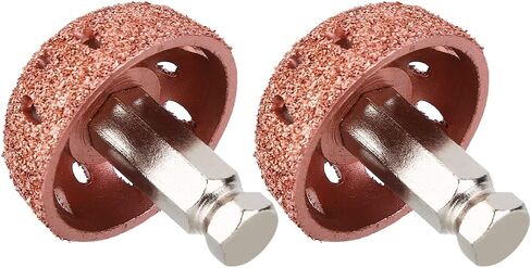 قطعتان من رأس طحن فولاذ التنجستن، عجلة تلميع الإطارات، 70 عجلة تلميع خشنة لإصلاح الإطارات (9 مم/0.35 بوصة خيط قضيب الربط) in Kuwait