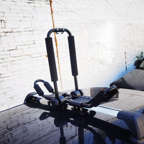 Folding Kayak Roof Rack J-Bar Adjustable | For Kayak/Canoe/SUP, Roof Mounting, SUV/Car/Truck Crossbars(23-krf-2) in Kuwait