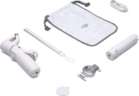 DJI OM 5 Smartphone Gimbal Stabilizer, 3-Axis Phone Gimbal, Built-In Extension Rod, Portable and Foldable, Android and iPhone Gimbal, YouTube TikTok Video, Gray (Renewed) in Saudi Arabia
