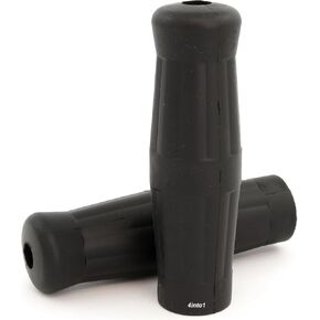 Coke Bottle Grips - Black - Fits 1" Handlebar - Vintage Motorcycle Cafe Brat Chopper Bobber in Saudi Arabia