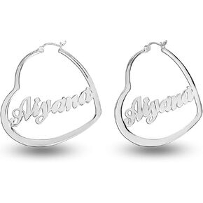 LeCalla Personalized Customized Name Hoop Earrings for Women Teen in Saudi Arabia