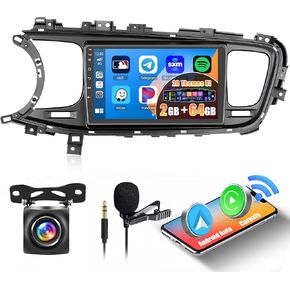 8 Core 4G+64G Inefala for Kia Optima K5 2013-2015 Android 13 Car Stereo Radio with Wireless Carplay & Android Auto, 9" Touchscreen with WiFi GPS BT DSP 4G Antenna FM/RDS/AM Backup Camera Mic in Kuwait