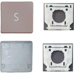 Replacement S Keycap Keys and Hinges Compatible for Surface Laptop 3/4/5 13.5/15inch 1867 1868 1872 1873 1950 1951 1952 1953 Keyboard S Key Cap (Black) in Kuwait