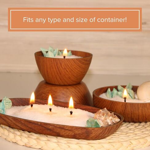 Simply Soson 10 lb White Unscented Pearled Candle, Sand Candle, Long Lasting Powder Candle, Refillable Pearl Candle Sand with 100 Wicks for Candle Making in Kuwait