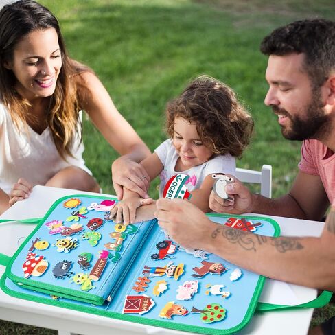 WATINC Portable Bible Felt Stories Set - 6pack Religious Story Adam and Eve Learning Noah’s Ark Story Board Gift, Early Educational Travel Storytelling Interactive Play Kit for Classroom Kids Toddlers in Saudi Arabia