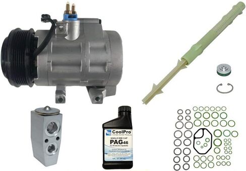 Fits 2009-2012 Ford F-150 (4.6L, 5.4L, 6.2L) New A/C AC Compressor Kit in Saudi Arabia
