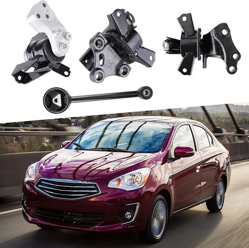 4 PCS Engine Motor Mount and Trans Mount Suitable for Mitsubishi Mirage G4 2014-2022 1.2L MK230 Automatic Transmission Replacement for 2910A318 2910A106 2910A317 in Saudi Arabia