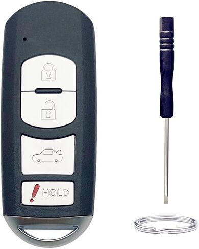 استبدال Key Fob Shell لـ Mazda 3 Mazda 6 2014 2015 2015 2017 2018 / MX-5 Miata 2016-2019 4 Car Button بدون مفتاح التحكم عن بُعد (زر 4) in Kuwait