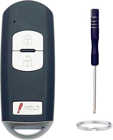 استبدال Key Fob Shell لـ Mazda 3 Mazda 6 2014 2015 2015 2017 2018 / MX-5 Miata 2016-2019 4 Car Button بدون مفتاح التحكم عن بُعد (زر 4) in Kuwait