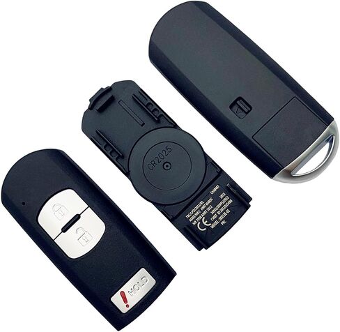 استبدال Key Fob Shell لـ Mazda 3 Mazda 6 2014 2015 2015 2017 2018 / MX-5 Miata 2016-2019 4 Car Button بدون مفتاح التحكم عن بُعد (زر 4) in Kuwait
