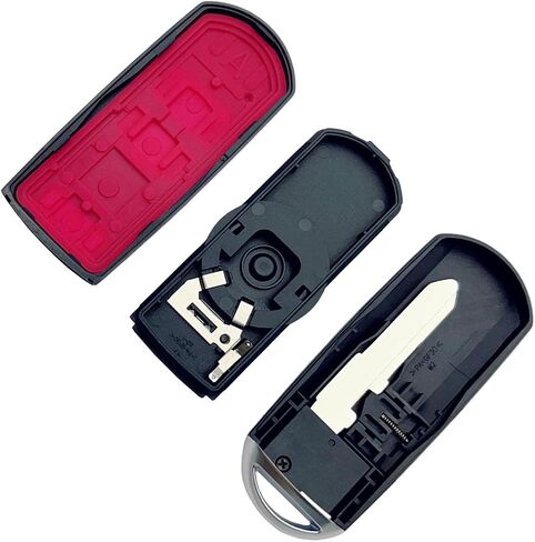 استبدال Key Fob Shell لـ Mazda 3 Mazda 6 2014 2015 2015 2017 2018 / MX-5 Miata 2016-2019 4 Car Button بدون مفتاح التحكم عن بُعد (زر 4) in Kuwait