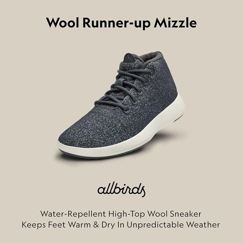 Allbirds Men's Wool Runner-up Mizzle, Water-Repellent High-Top Wool Sneakers in Saudi Arabia
