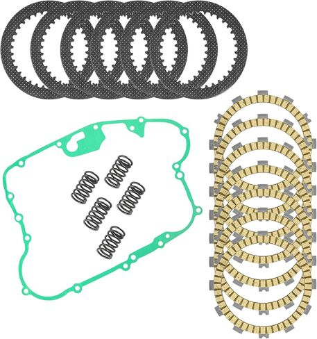 Caltric Clutch Friction Steel Plates Kit Compatible with Kawasaki Mojave 250 KSF250-A 1987-2004 in Saudi Arabia