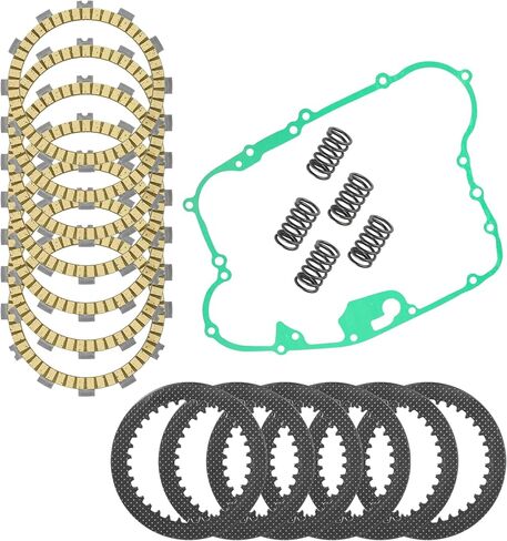 Caltric Clutch Friction Steel Plates Kit Compatible with Kawasaki Mojave 250 KSF250-A 1987-2004 in Saudi Arabia