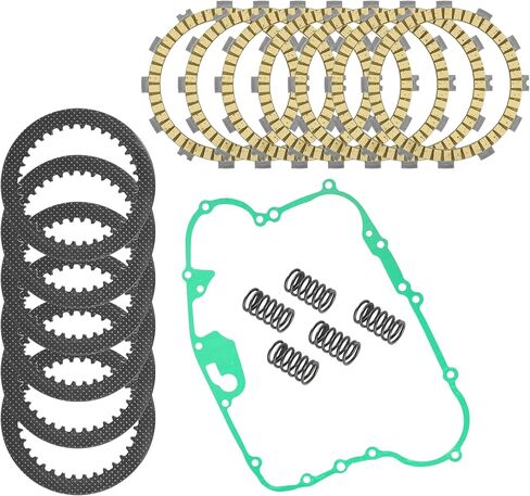 Caltric Clutch Friction Steel Plates Kit Compatible with Kawasaki Mojave 250 KSF250-A 1987-2004 in Saudi Arabia