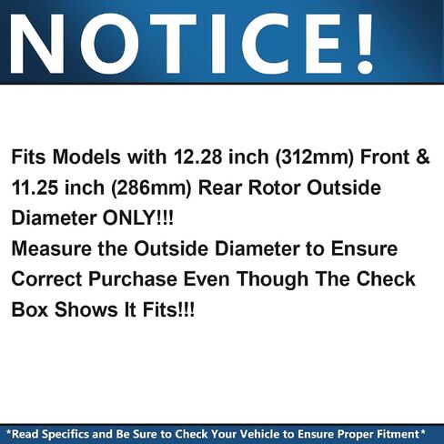 Detroit Axle - Brake Kit for Volkswagen Jetta Passat GTI EOS Audi A3 Drilled & Slotted Brake Rotors and Ceramic Brakes Pads 2007 2008 Replacement: 12.28'' Front & 11.25'' Rear Rotors in Saudi Arabia