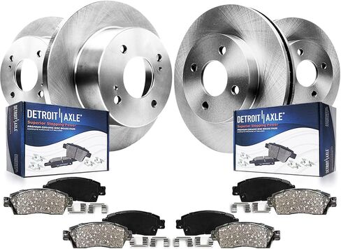 Detroit Axle - 2.3L Brake Kit for 1998-2002 Honda Accord 1998 1999 Acura CL Front and الخلفية دوارات الفرامل السيراميك بديل in Saudi Arabia