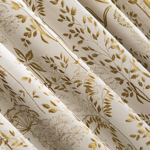 Scott Living Aubry Shimmering Floral Total Total Blackout Back Back Plane ، 52 "× 96" ، الذهب in Kuwait