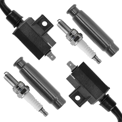 Caltric 21121-1152 Coil Coil W / Nickle Spark Plug & Cap متوافق مع Kawasaki Prairie 650 KVF650 700 KVF700 4X4 2002-2006 / Teryx 750 KRF750 4x4 2008 / Brute Force 650 KVF650 4x4 2005-2013 in Saudi Arabia