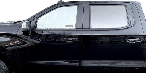 النافذة الجانبية المقعد الأمامي عاكس Sunshade مخصص لعام 2020 2021 2022 2023 2024 2025 شيفروليه سيلفرادو 2500 3500 (ليس لـ 1500 طراز) ، Double Cab Crew Cab 4DR 4Door (مجموعة من 2) in Kuwait