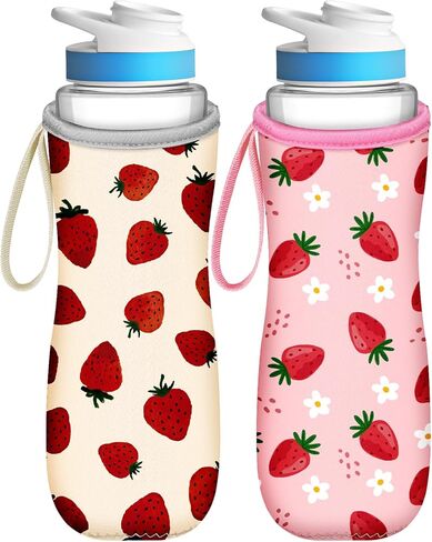 Water Bottle Sleeve for Cirkul 22 oz - 2 Pack Bottle Cover Holder Carrier with Handle Strap in Kuwait