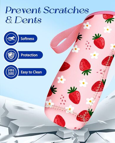 Water Bottle Sleeve for Cirkul 22 oz - 2 Pack Bottle Cover Holder Carrier with Handle Strap in Kuwait