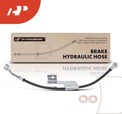 A-Premium Front Driver Brake Hydraulic Hose Compatible with Select Chevy and GMC Models - C1500 Suburban 1995-1999, C2500 1989-2000, C2500 Suburban 1996-1999, C3500 1988-2000 - Replace# 22113463 in Saudi Arabia