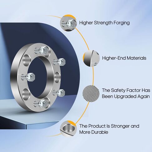 OCPTY 4PCS 1 بوصة 5x139.7 محولات فواصل العجلات 5x5.5 إلى 5x5.5 مع 1/2 "108 ملم in Saudi Arabia