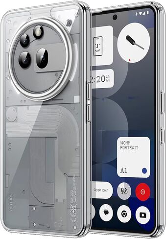 JETech Case for Nothing Phone 2a / 2a Plus, Non-Yellowing Shockproof Phone Bumper Cover, Anti-Scratch Clear Back (Clear) in Saudi Arabia