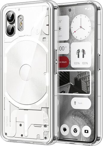 JETech Case for Nothing Phone 2a / 2a Plus, Non-Yellowing Shockproof Phone Bumper Cover, Anti-Scratch Clear Back (Clear) in Saudi Arabia