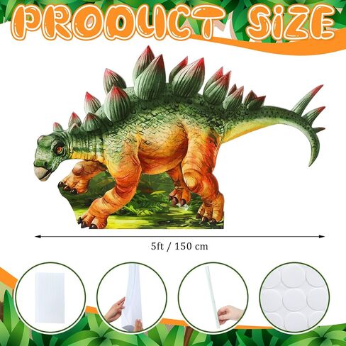 4 أقدام من العمر الحجم ديناصور من الورق المقوى ستاندوب قطع ديناصور ديكورات حفلة عيد ميلاد Tyrannosaurus props pvc cutout jurassic موضوع الحفلة الدعائم للحيوان الجوراسي لوازم المواضيع in Kuwait