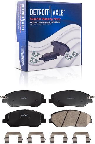 Detroit Axle - Front Brake Kit for Hyundai 2009-2011 Genesis [3.8L Sedan] Drilled and Slotted Disc Brake Rotors Ceramic Brakes Pads 2010 Replacement : 12.60" inch Front Rotors in Saudi Arabia